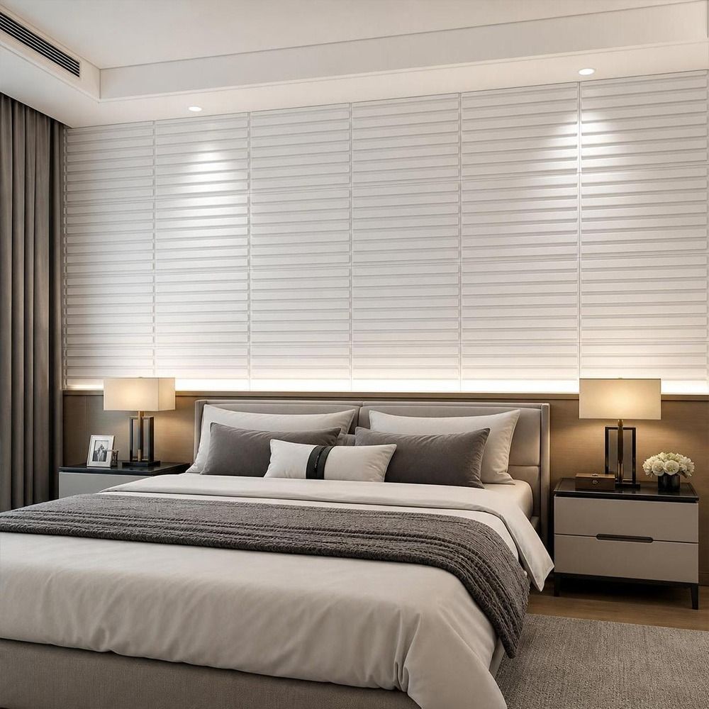 White 3D Wall Panel 50*50cm Em - Pvc Panel Background review and price